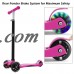 3 Wheel Kick Scooter for Kids Boys Girls Adjustable Height Aluminum Alloy   